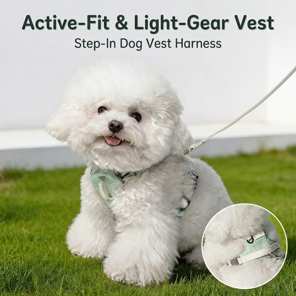 Plaid Harness & Leash Set
