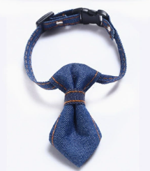 Denim Bow Tie for Dogs – Blue