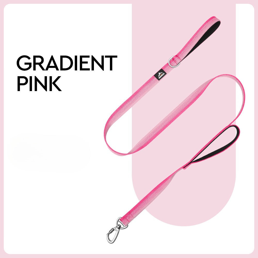 Gradient Dual-Handle Dog Leash