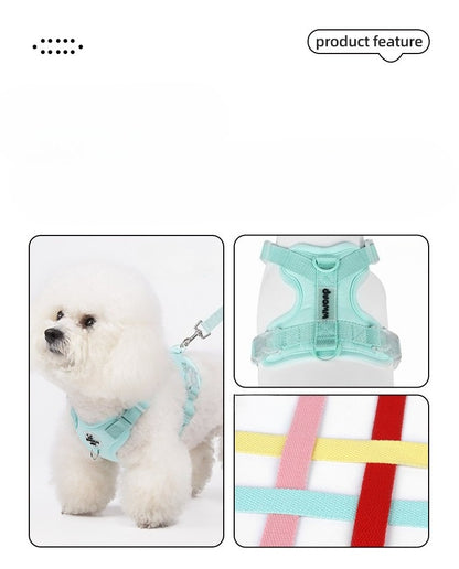 Breathable Mesh Harness & Leash Set
