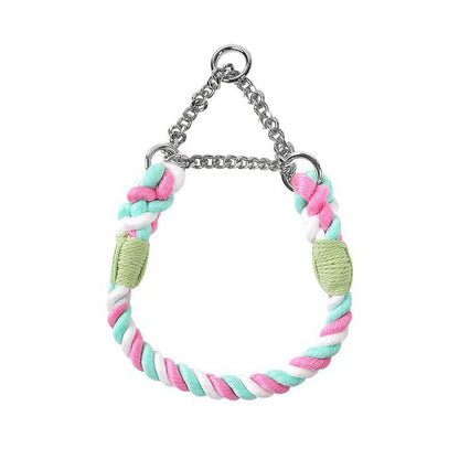 Braided Rope Collar & Leash Set