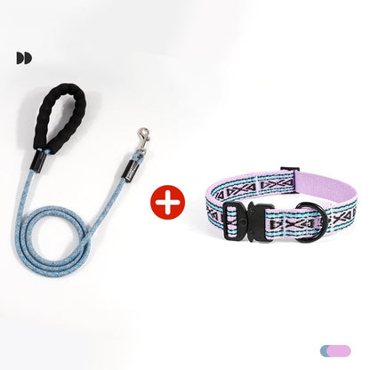 Tribal Collar & Leash Set – Multi