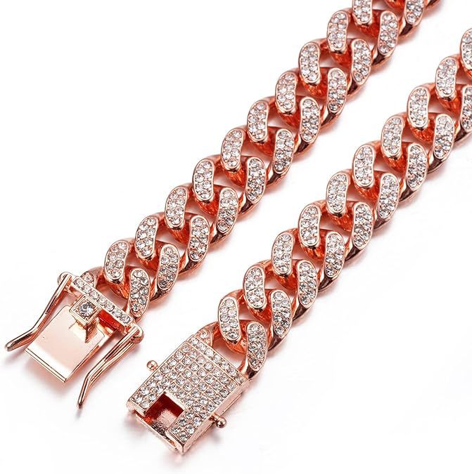 Rhinestone Chain Collar for Dogs – Silver