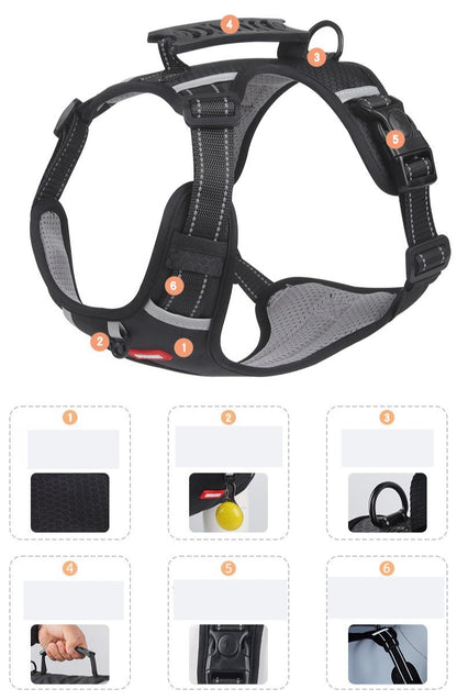 Reflective No-Pull Dog Harness