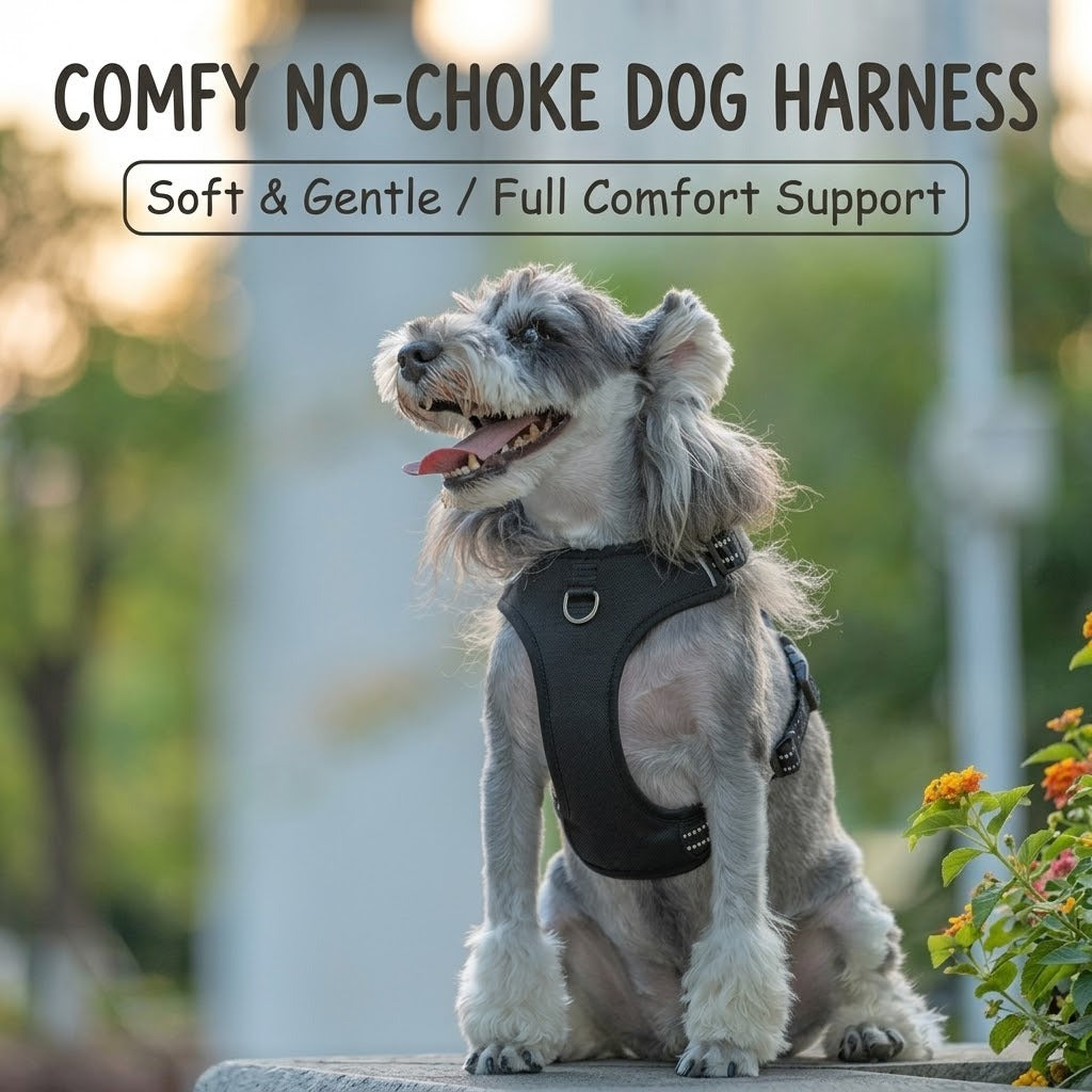 Reflective Harness & Leash Set