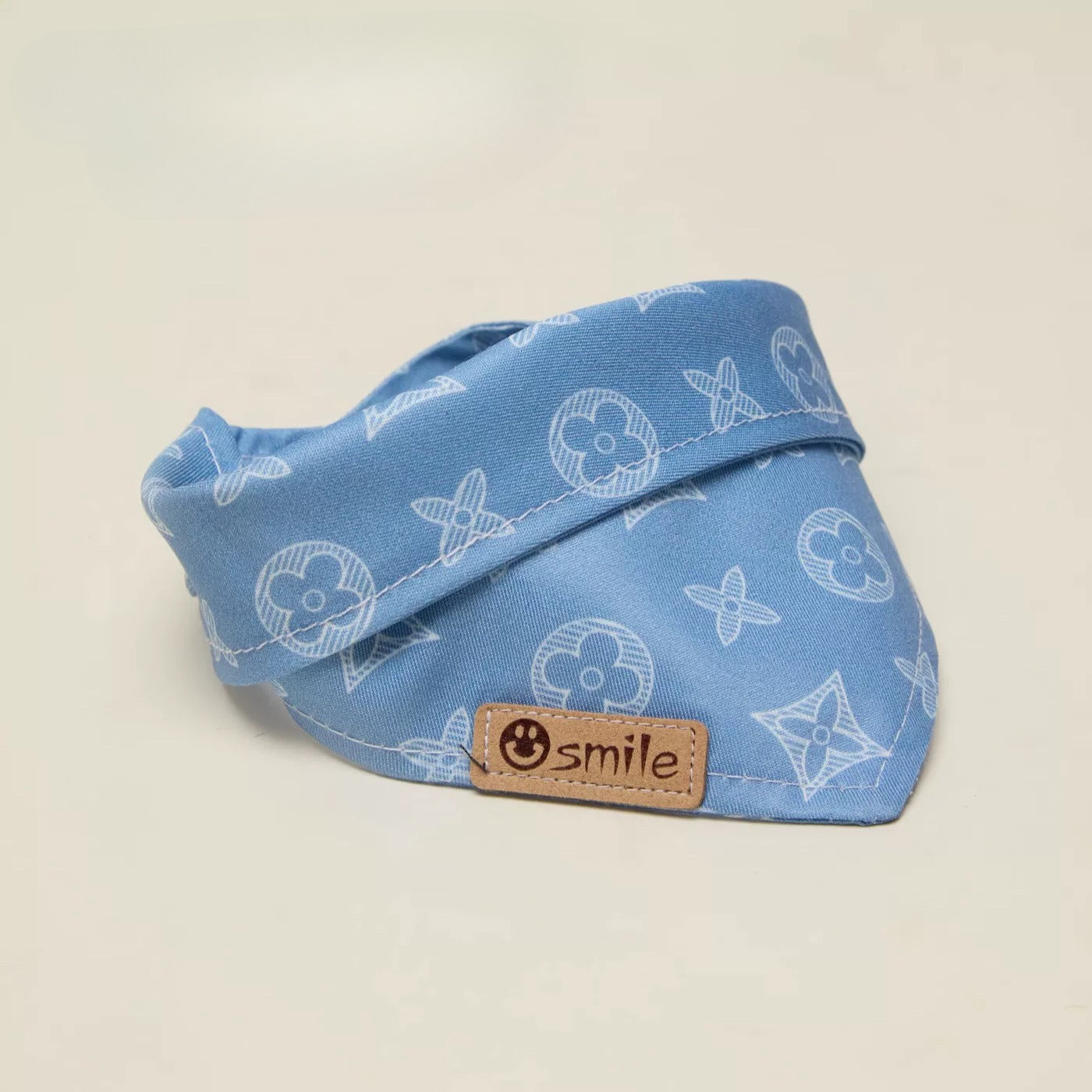 Monogram Dog Bandana for Dogs – Blue