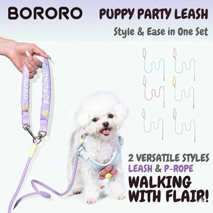 Embroidered Training Slip Dog Leash