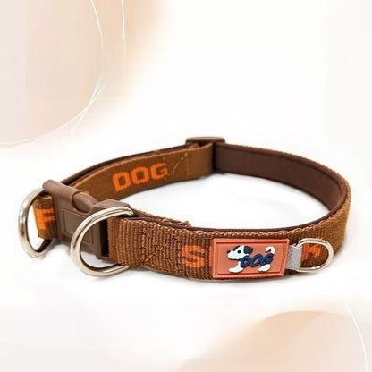Letter Print Dog Collar for Dogs – Multi
