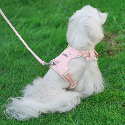 Floral Harness, Leash & Bag Set