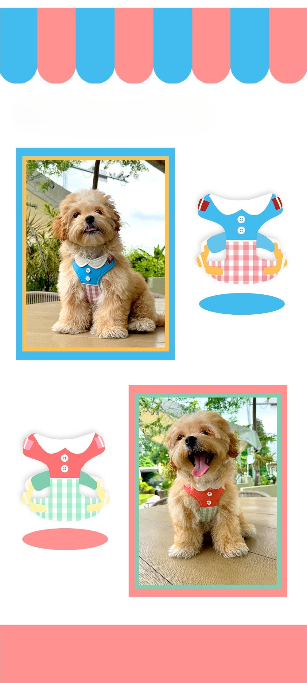 Preppy Plaid Dog Harness