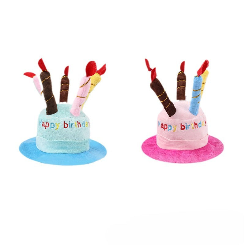 Plush Cake Dog Birthday Accessory