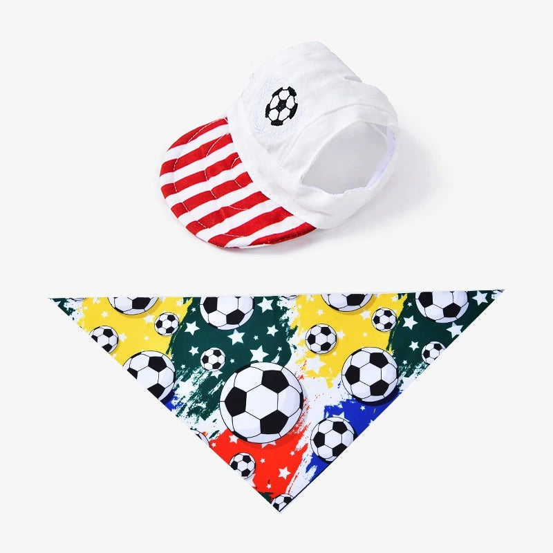Soccer Fan Dog Hat