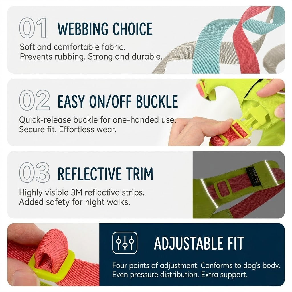 Hidden Pocket Harness & Leash Set