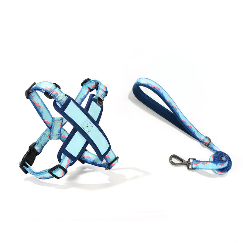 X-Shaped Breathable Harness & Leash Set
