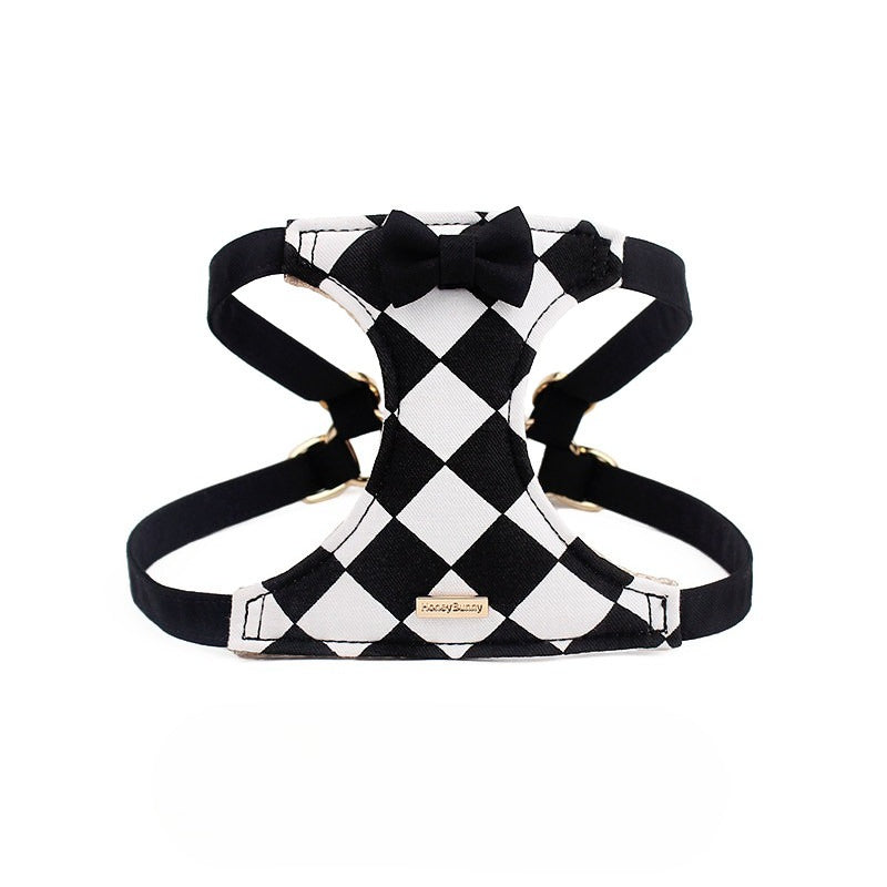 Checkered Harness & Leash Set