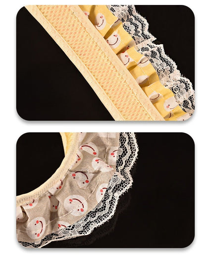 Lace Smiley Collar & Leash Set