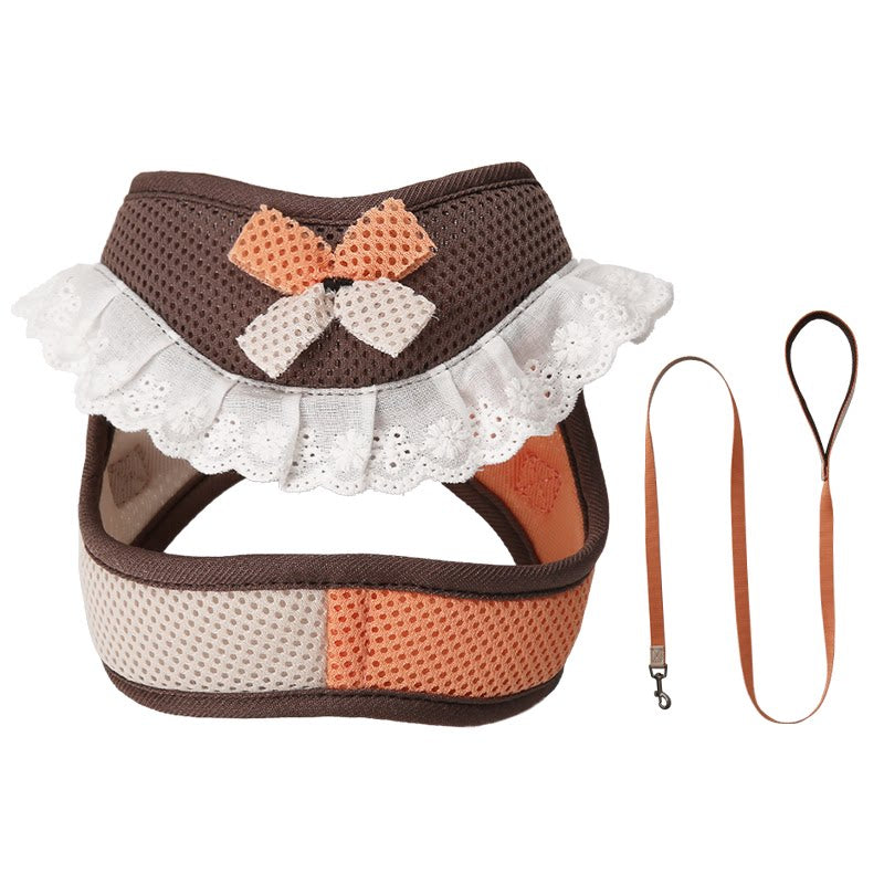 Lace Mesh Harness & Leash Set