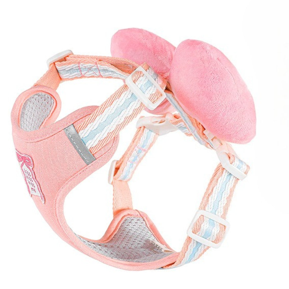 Plush Bow Harness & Leash Set