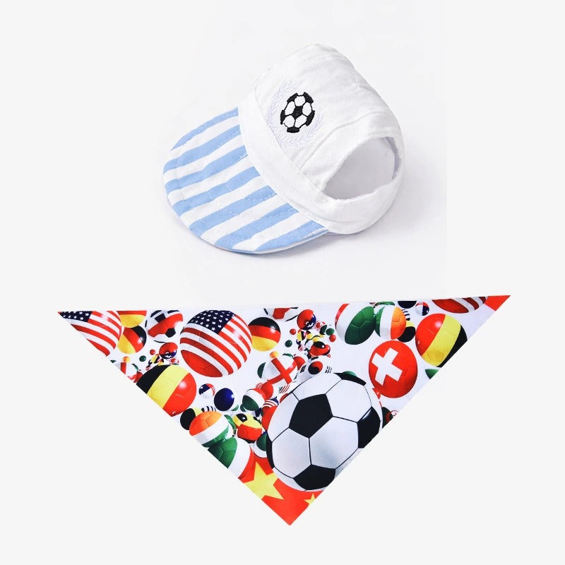 Soccer Fan Dog Hat