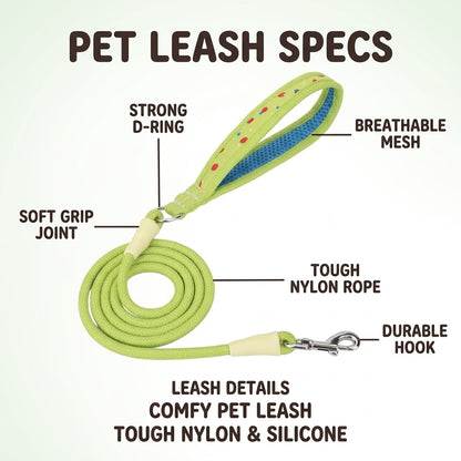 Polka Dot Rope Dog Leash