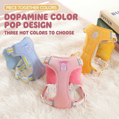 Plush Bow Harness & Leash Set
