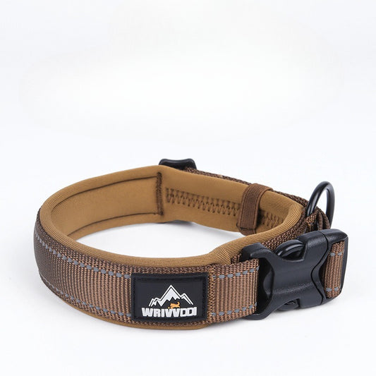 Reflective Adjustable Dog Collar for Dogs – Solid Colors