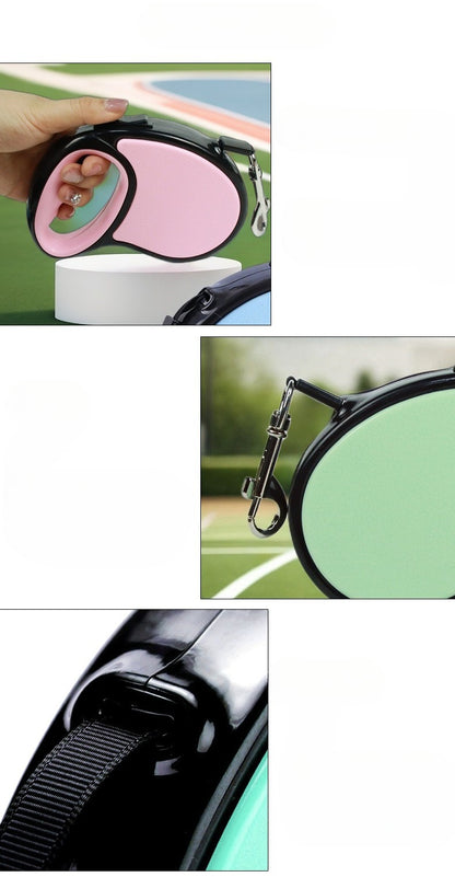 Retractable Dog Leash for Dogs – Pink