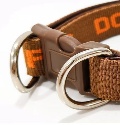 Letter Print Dog Collar for Dogs – Multi