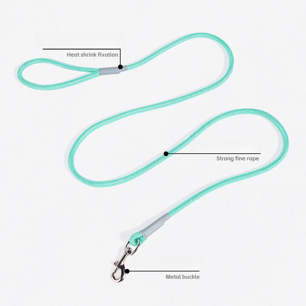 Braided Sponge Handle Dog Leash