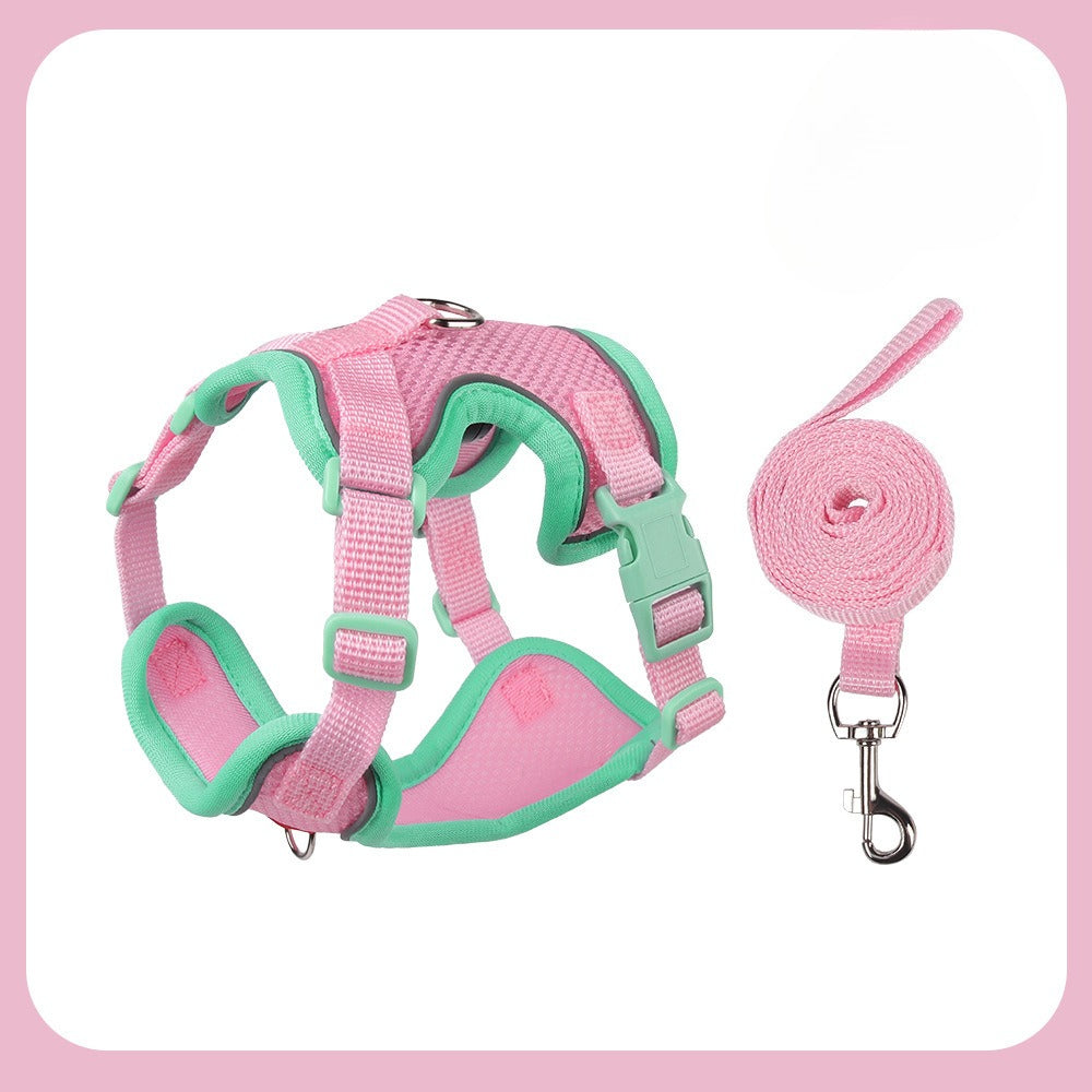 Reflective Mesh Harness & Leash Set