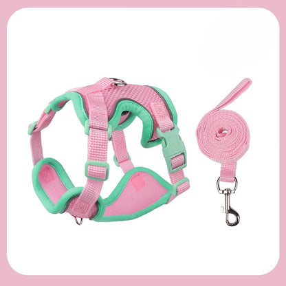 Reflective Mesh Harness & Leash Set
