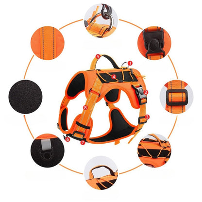 Reflective Tactical Dog Harness