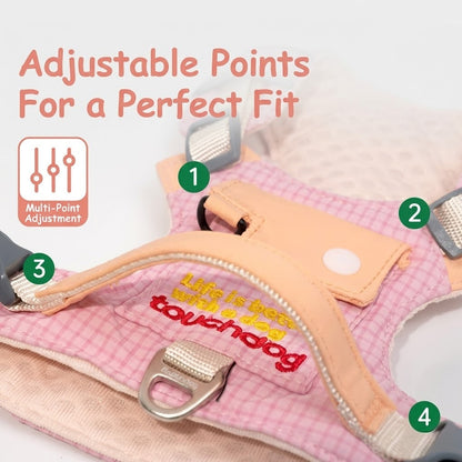 Plaid Harness & Leash Set