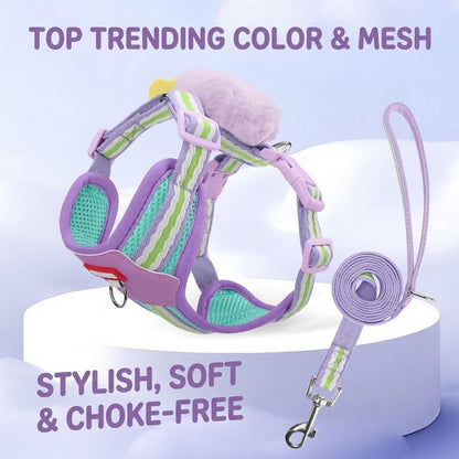 Plush Monster Harness & Leash Set
