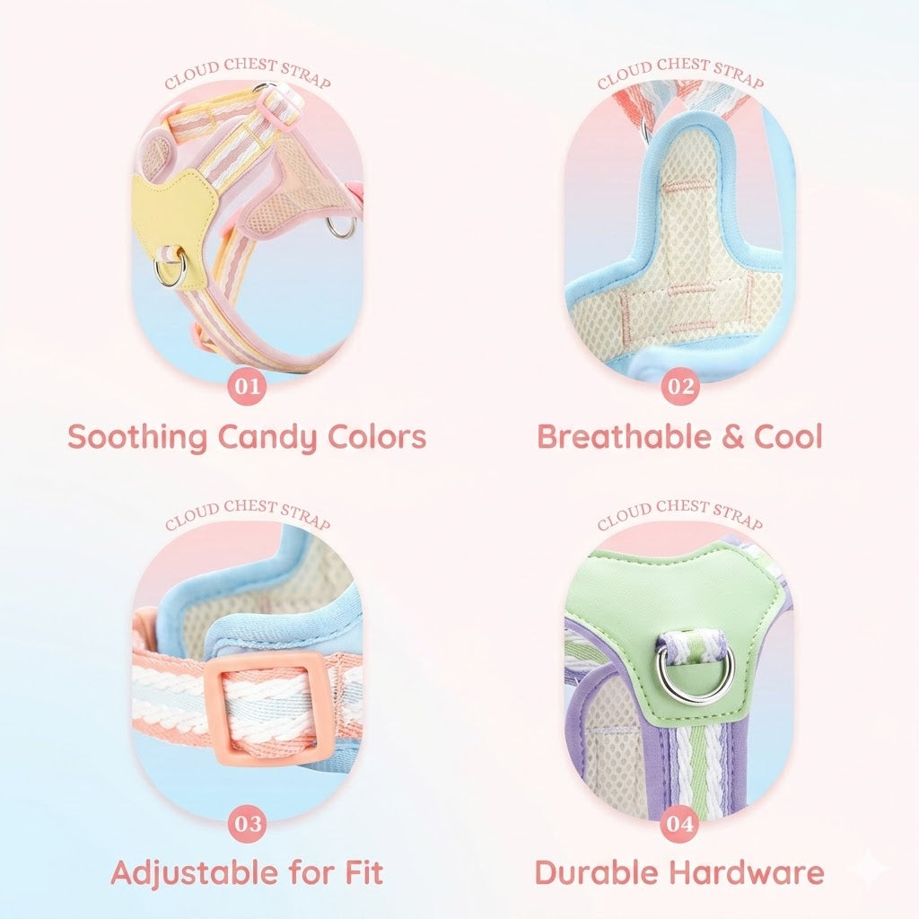Breathable Y-Shape Harness & Leash Set