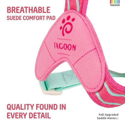 Wave Pattern Harness & Leash Set
