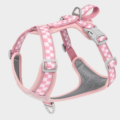 Checkerboard Reflective Dog Harness
