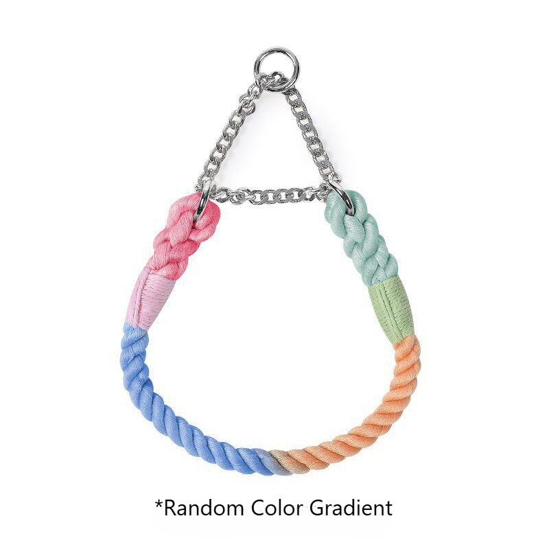 Braided Rope Collar & Leash Set