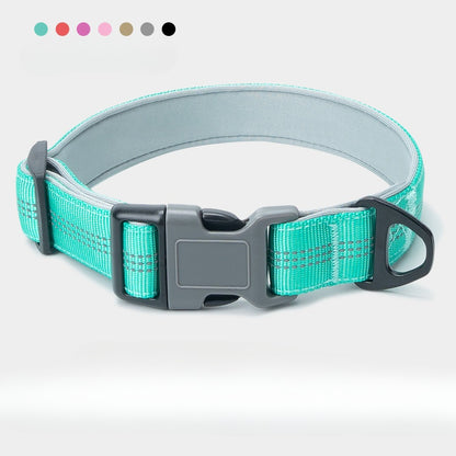 Reflective Nylon Dog Collar for Dogs – Multi