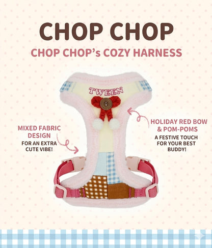 Plush Christmas Dog Harness – Pink