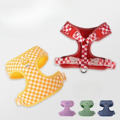 Checkerboard Harness & Leash Set