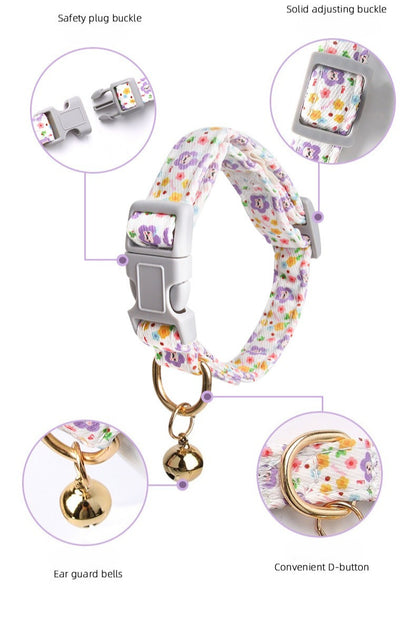 Floral Print Dog Collar