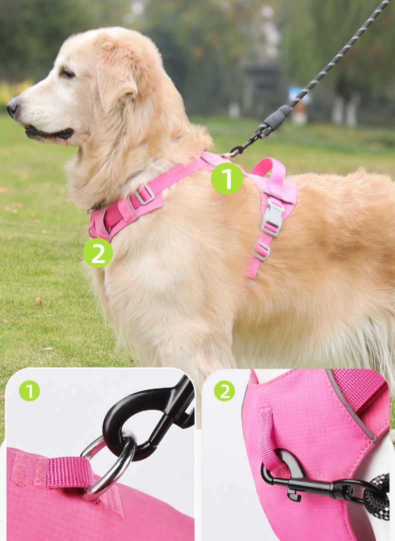 Reflective Lightweight Dog Harness & Leash Set