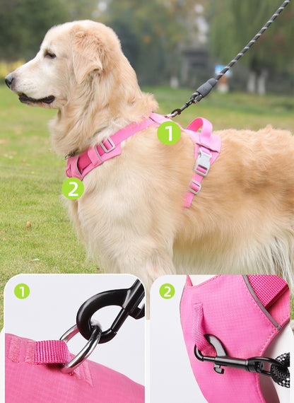 Reflective Lightweight Dog Harness & Leash Set