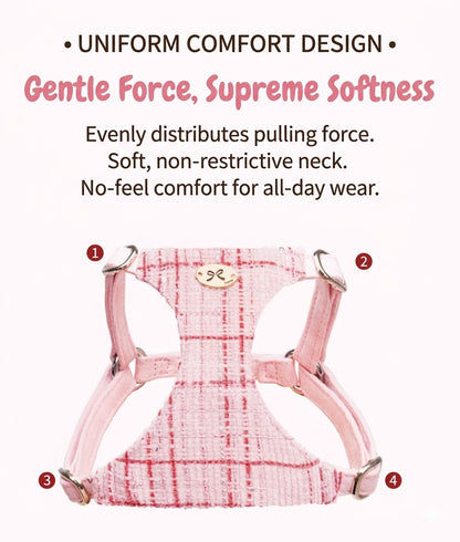 Plaid Harness & Leash Set
