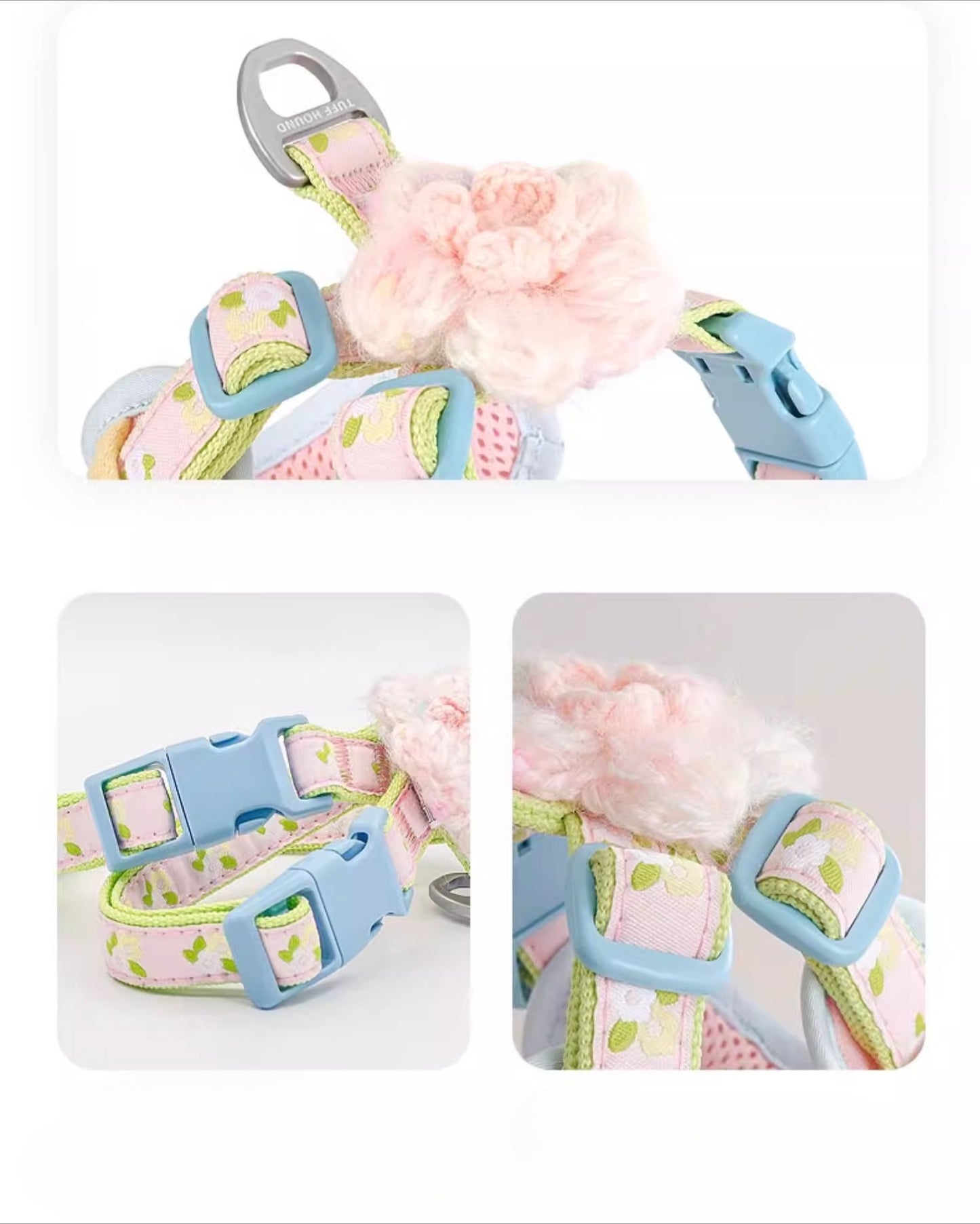 Floral Harness & Leash Set
