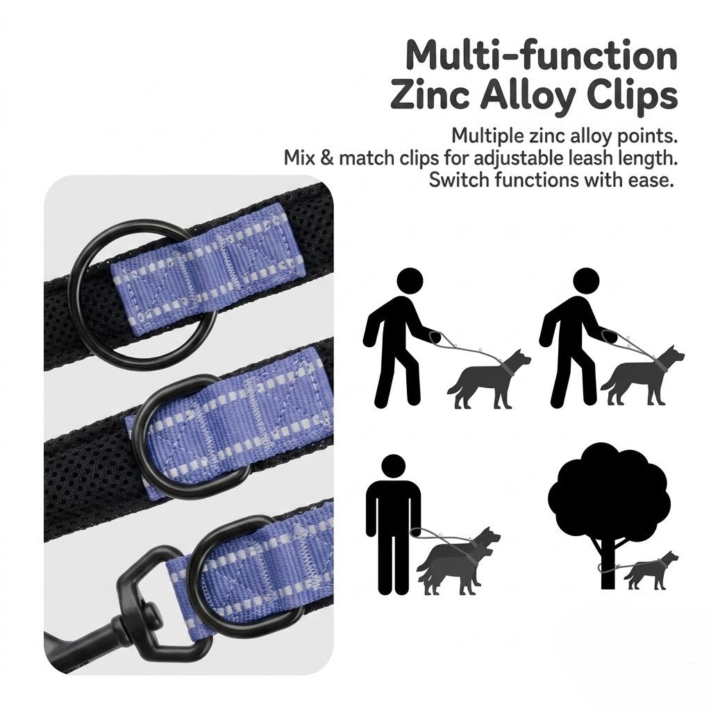 Multi-functional Reflective Dog Leash