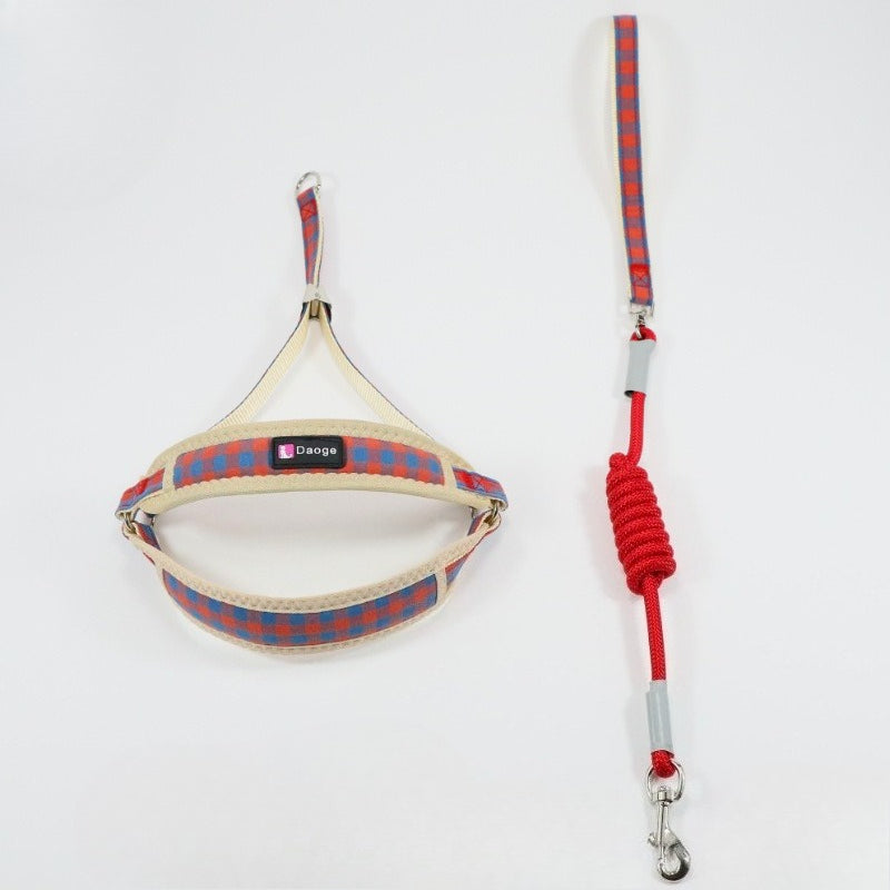 Plaid Harness & Leash Set