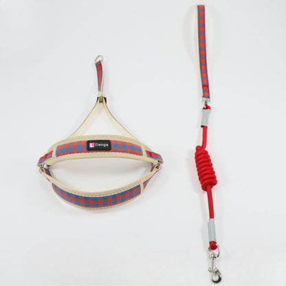 Plaid Harness & Leash Set