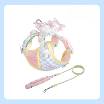 Floral Harness & Leash Set
